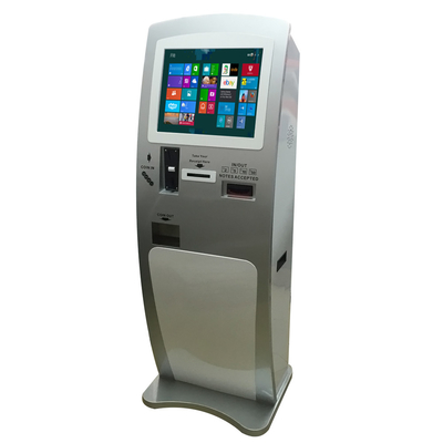 Quiosque do pagamento, quiosque do ATM, quiosque interativo com o leitor de cartão do banco &amp; dinheiro Dispensser