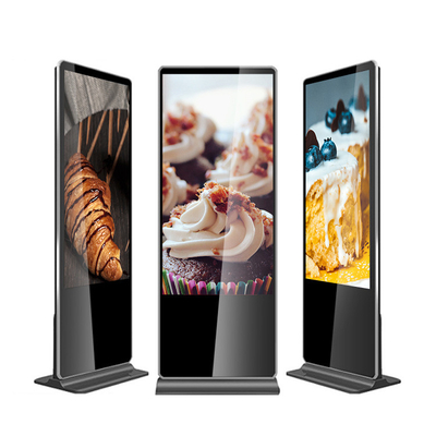 43Inch assoalho LCD ereto que anuncia o totem vertical do Signage de Digitas da exposição