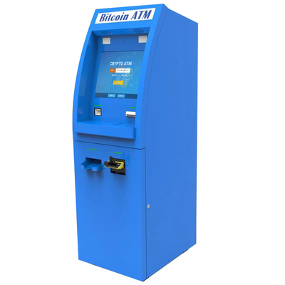 Depósito de dinheiro e máquina de Bitcoin ATM do aceitante do dinheiro para prédios de escritórios