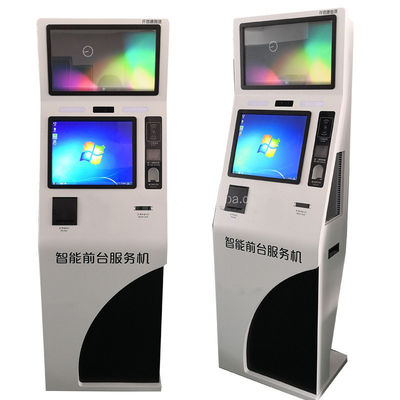 19 polegadas de tela dupla terminal de quiosque de pagamento self-service e aceitador de contas de varejo