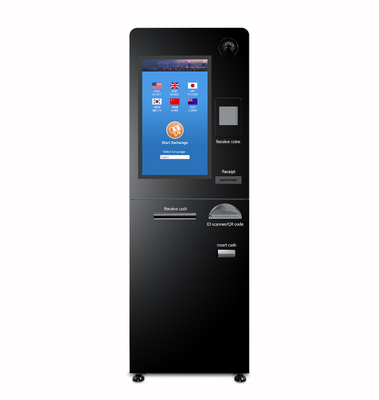 Máquina automática do ATM do banco da máquina da troca de divisa estrageira do aeroporto