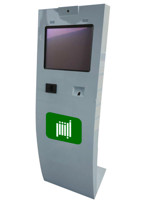 Quiosque autônomo do tela táctil da informação com impressora térmica
