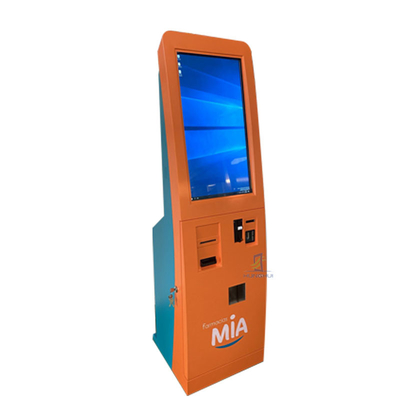 Quiosque Bill Payment Machine elétrico 450cd/m2 do pagamento do auto do ósmio de Linux Android