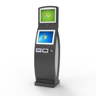Sistema interativo do quiosque do serviço do auto do tela táctil com dinheiro dentro e para fora