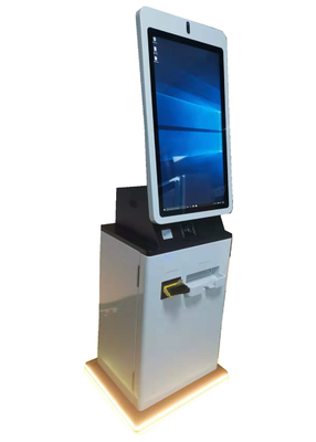 Quiosque Floorstanding do pagamento do tela táctil do quiosque do serviço do auto de Win10 LCD Smart